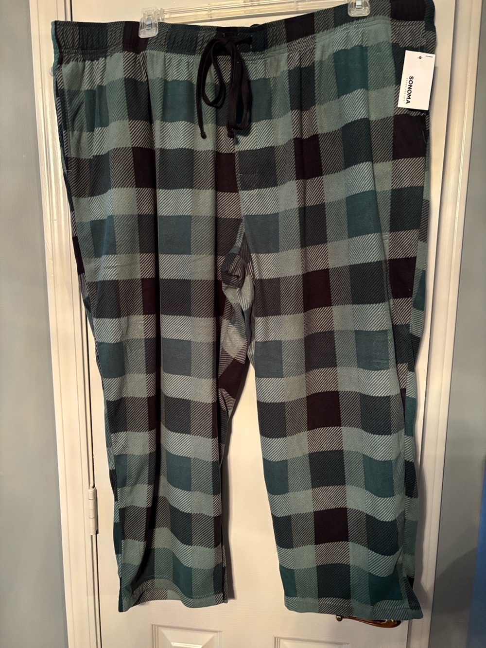 Sonoma Green & Black Plaid Lounge Pajama Pants NWT